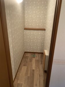 袖ヶ浦市　トイレ便器交換とクロス・CF張替工事