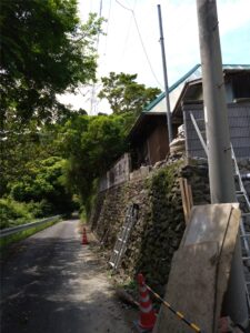 鴨川市　ブロック積み改修工事