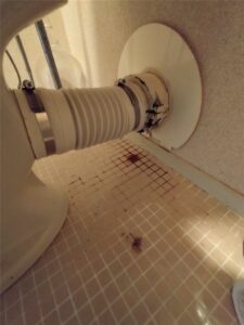 南房総市　トイレ横排管漏水
