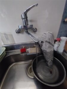 館山市　混合水栓部品交換工事