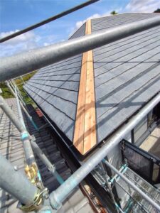 鴨川市　コロニアル屋根板金及び塗装工事