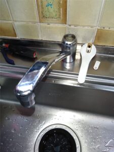 鴨川市　キッチンワンホールレバーハンドル交換