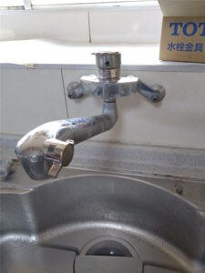 南房総市　キッチン壁付シングル水栓交換