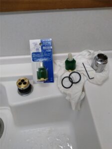 館山市　キッチンワンホール水栓部品交換