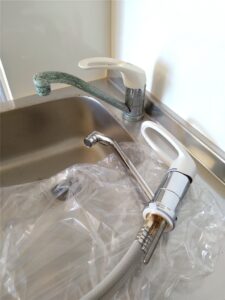 館山市　キッチンワンホール水栓交換