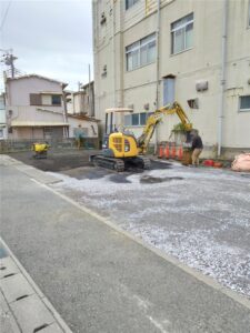 鴨川市横渚 駐車場造成工事