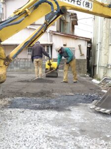 鴨川市横渚 駐車場造成工事