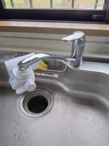 館山市　キッチンワンホール水栓部品交換