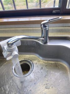 館山市　キッチンワンホール水栓部品交換