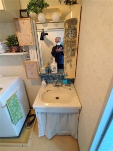 南房総市  洗面化粧台交換工事