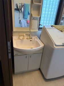 南房総市　洗面台化粧台交換工事