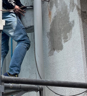 南房総市 外壁吹付塗装 シリコン打替え 外壁クラック補修