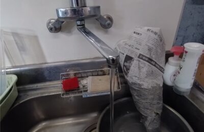 館山市　混合水栓部品交換工事