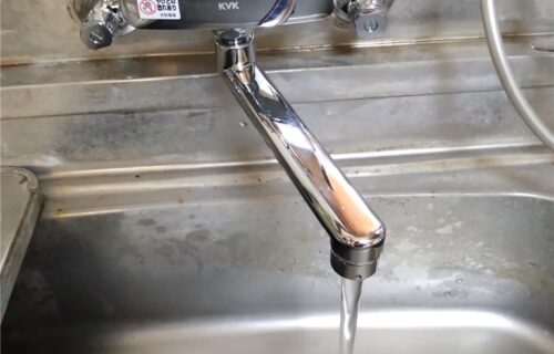 南房総市キッチンワンホール混合水栓交換