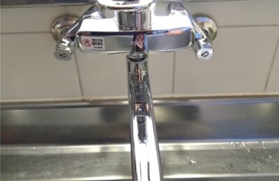 南房総市キッチン壁付シングル水栓交換