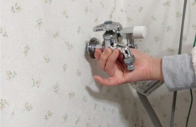 鴨川 洗濯機用水栓交換