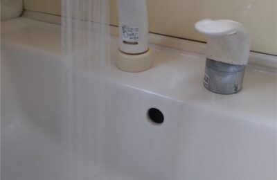 館山市　洗面台水栓部品交換