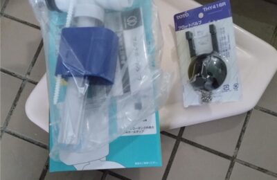 鴨川市　トイレ隅付タンク部品交換