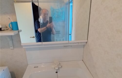 南房総市 洗面化粧台交換工事